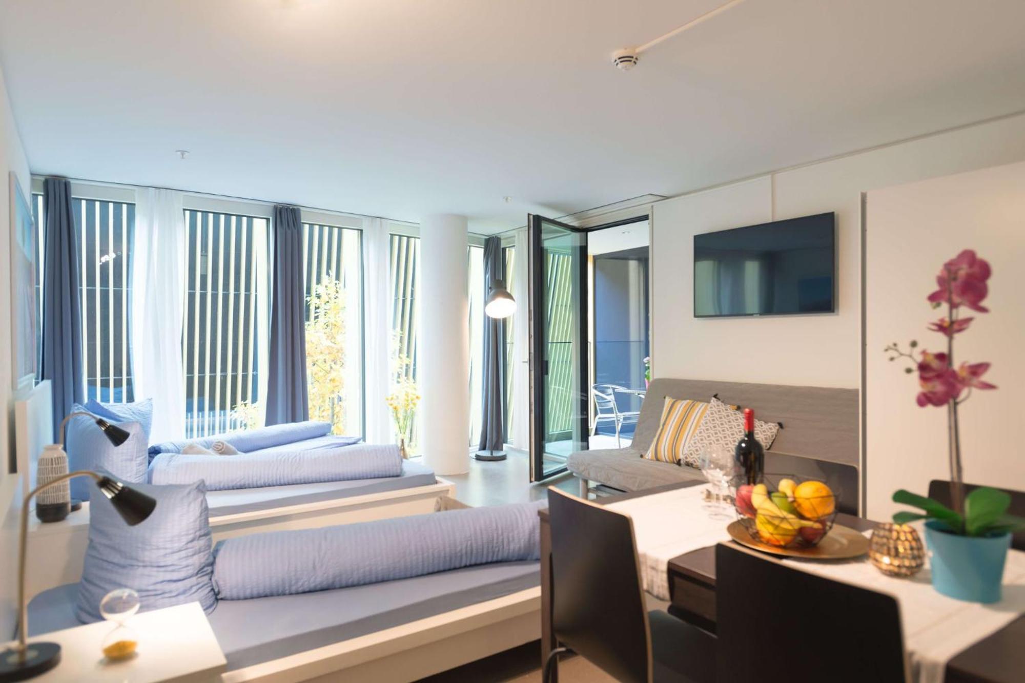 Hitrental Allmend Comfort Studios Lucern Exteriér fotografie
